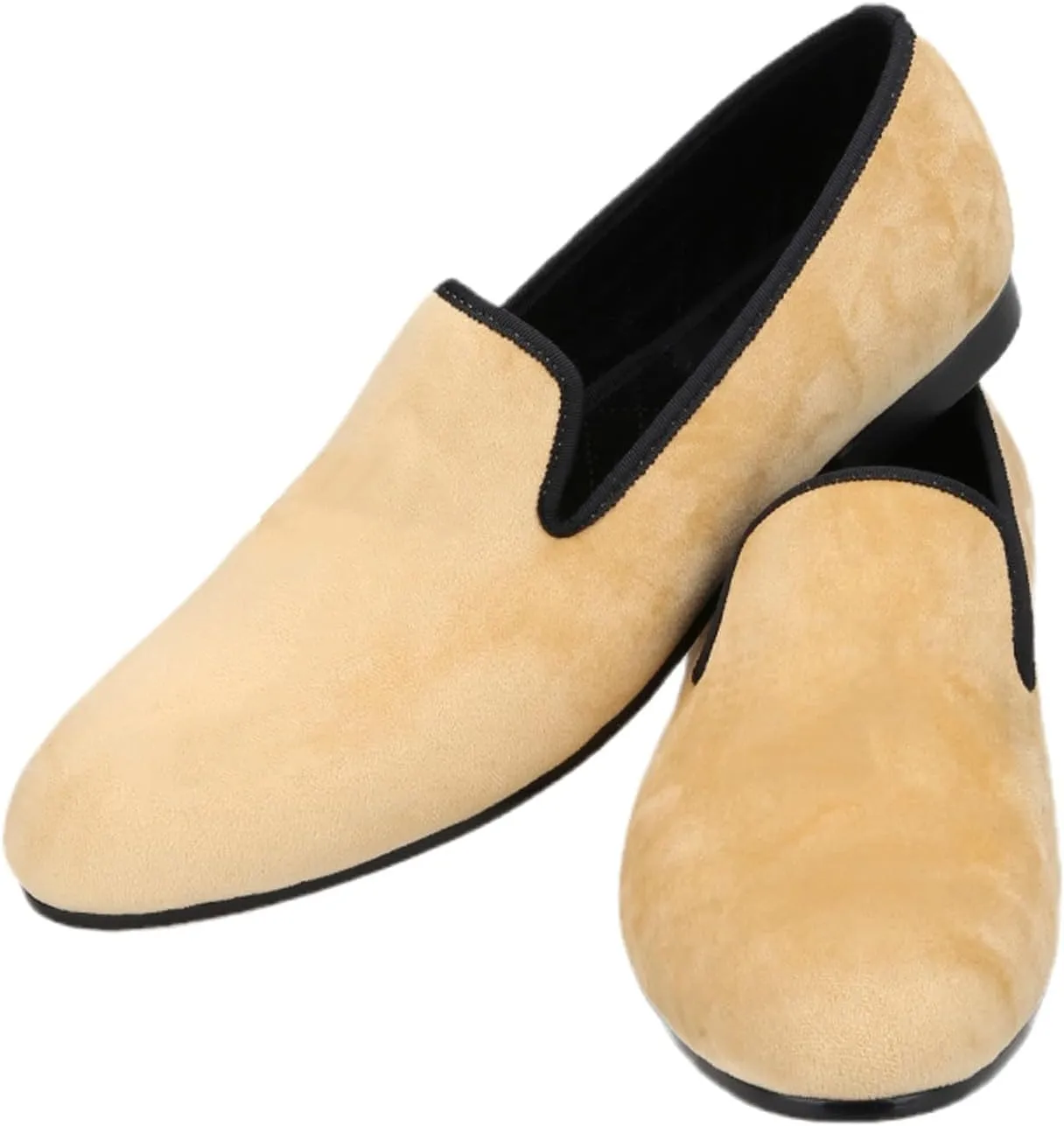 Santimon Men's Loafers Prom Wedding Dress Velvet Slip On Penny Loafers Fashion Tuxedo Casual Business Luxury Shoes Smoking Party Disco Moccasins for Men Boy