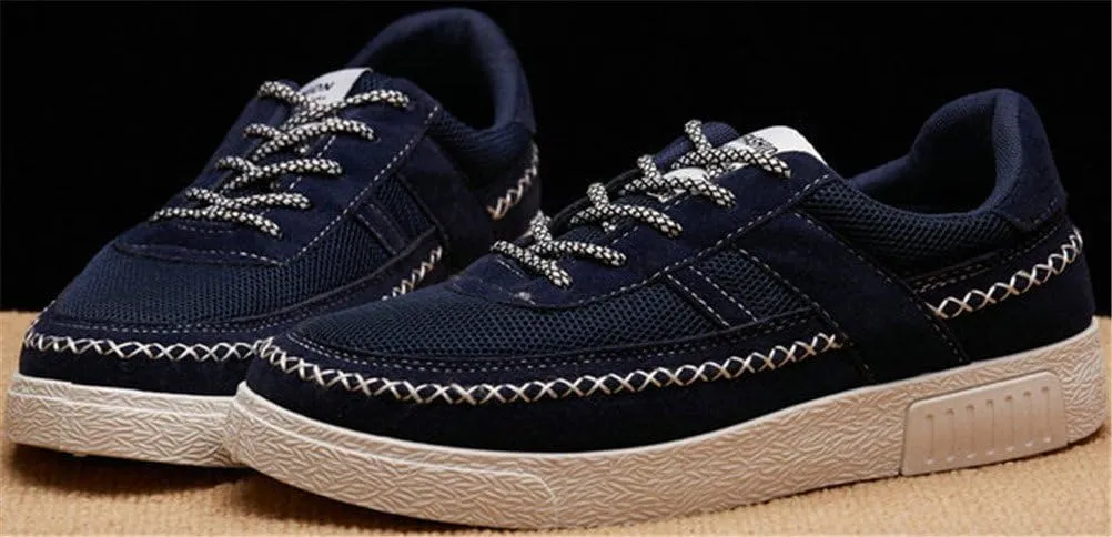 SATUKI Skate Shoes for Men,Fashion Sneakers,Casual Lace Up Soft Lightweight Athletic Flat Sports Shoes
