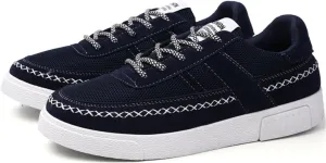 SATUKI Skate Shoes for Men,Fashion Sneakers,Casual Lace Up Soft Lightweight Athletic Flat Sports Shoes
