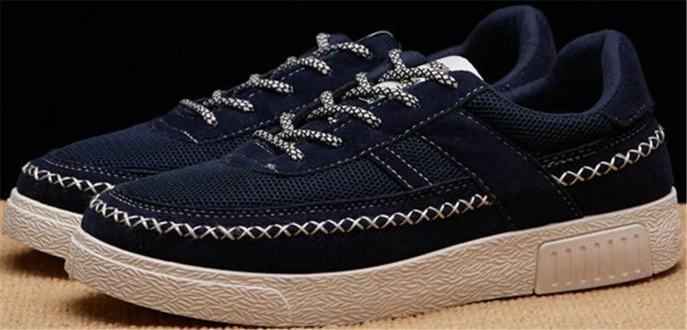 SATUKI Skate Shoes for Men,Fashion Sneakers,Casual Lace Up Soft Lightweight Athletic Flat Sports Shoes