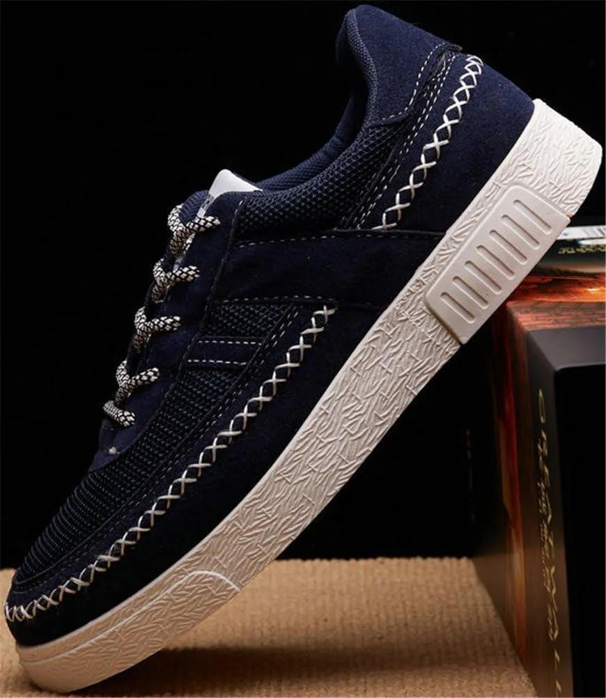 SATUKI Skate Shoes for Men,Fashion Sneakers,Casual Lace Up Soft Lightweight Athletic Flat Sports Shoes