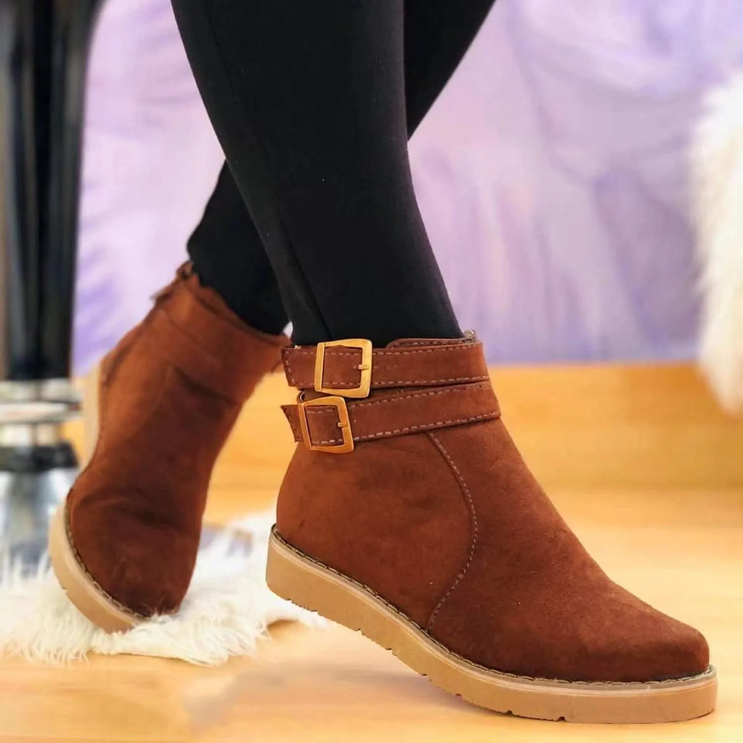 SBGMoSJ Ankle Boots for Women Wide Width Womens Black Lace Up Ankle Boots Low Heel Ankle Boots Wide Width for Women Light Brown Short Cowboy Boots for Women Women's Boots Ankle Blue