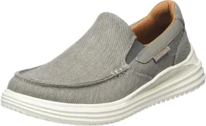 Skechers Men's Proven Suttner Canvas Shoes - Taupe Canvas - US 10.5
