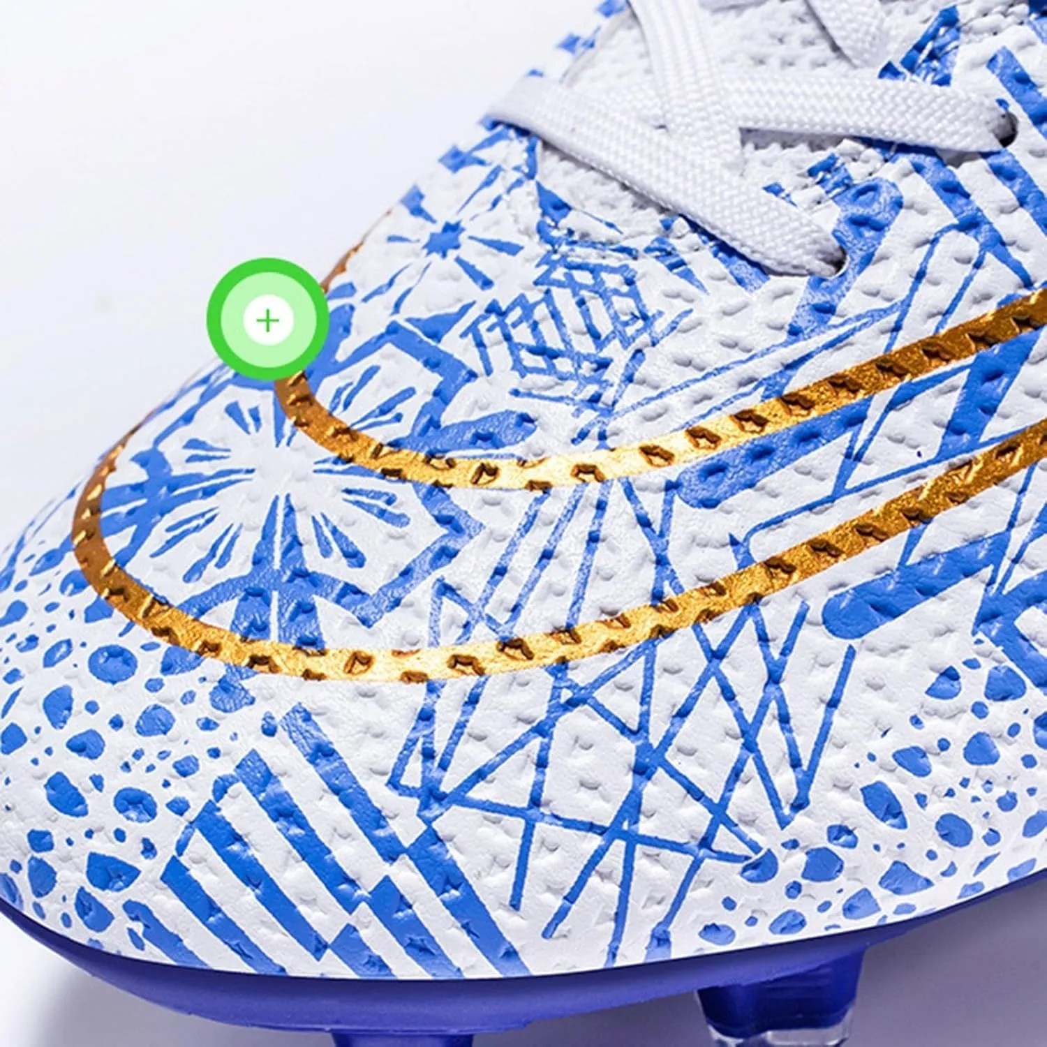 Soccer Cleats Breathable Lightweight Football Cleats, Indoor Outdoor Athletic Turf Training Shoes for Big Boys Youth