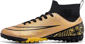 Soccer Cleats Breathable Lightweight Football Cleats, Indoor Outdoor Athletic Turf Training Shoes for Big Boys Youth