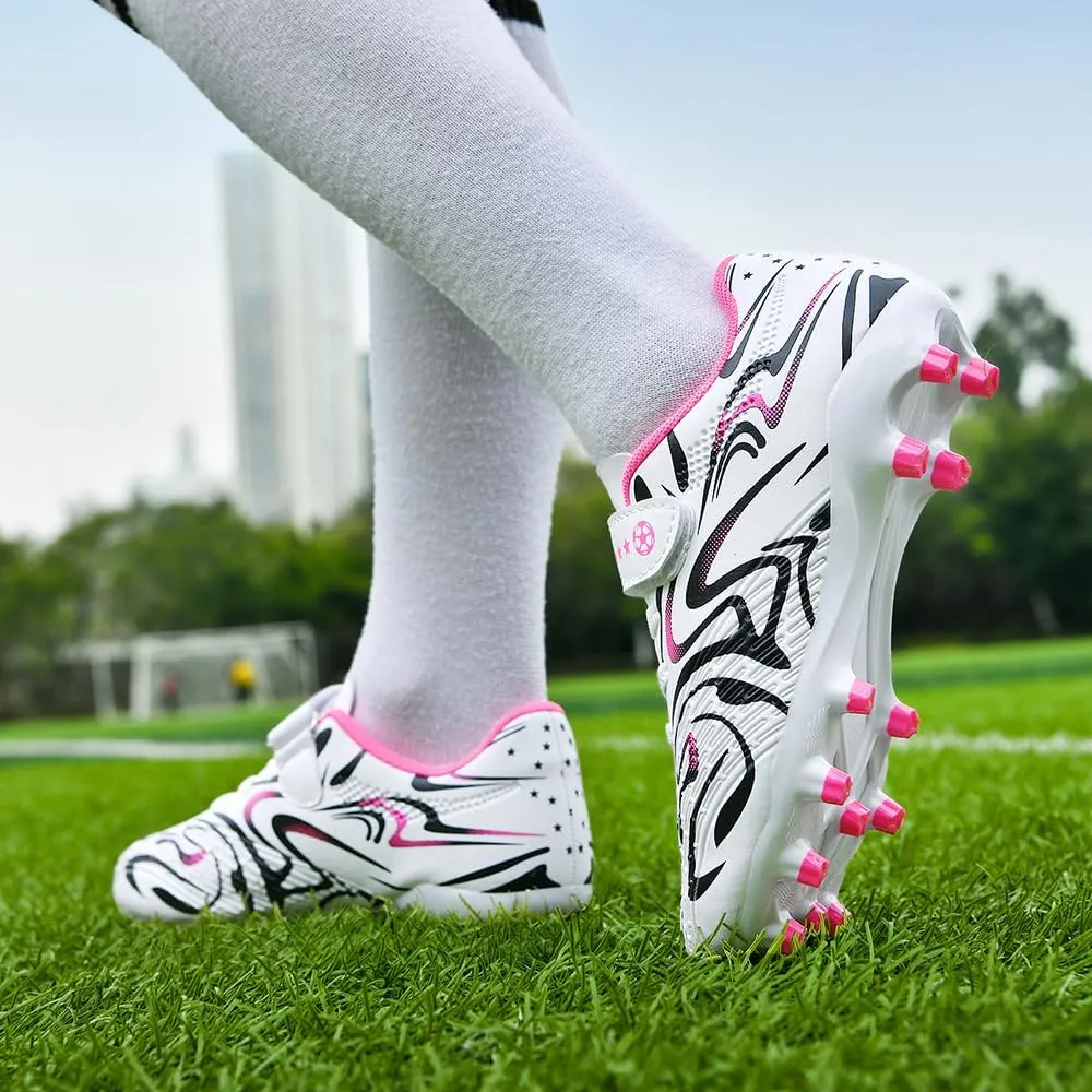 Soccer Cleats for Boys & Girls ?C Youth Lightweight Football Shoes for Kids ?C Indoor/Outdoor Athletic Training, Running, and Soccer ?C Non-Slip Comfortable Kids Cleats