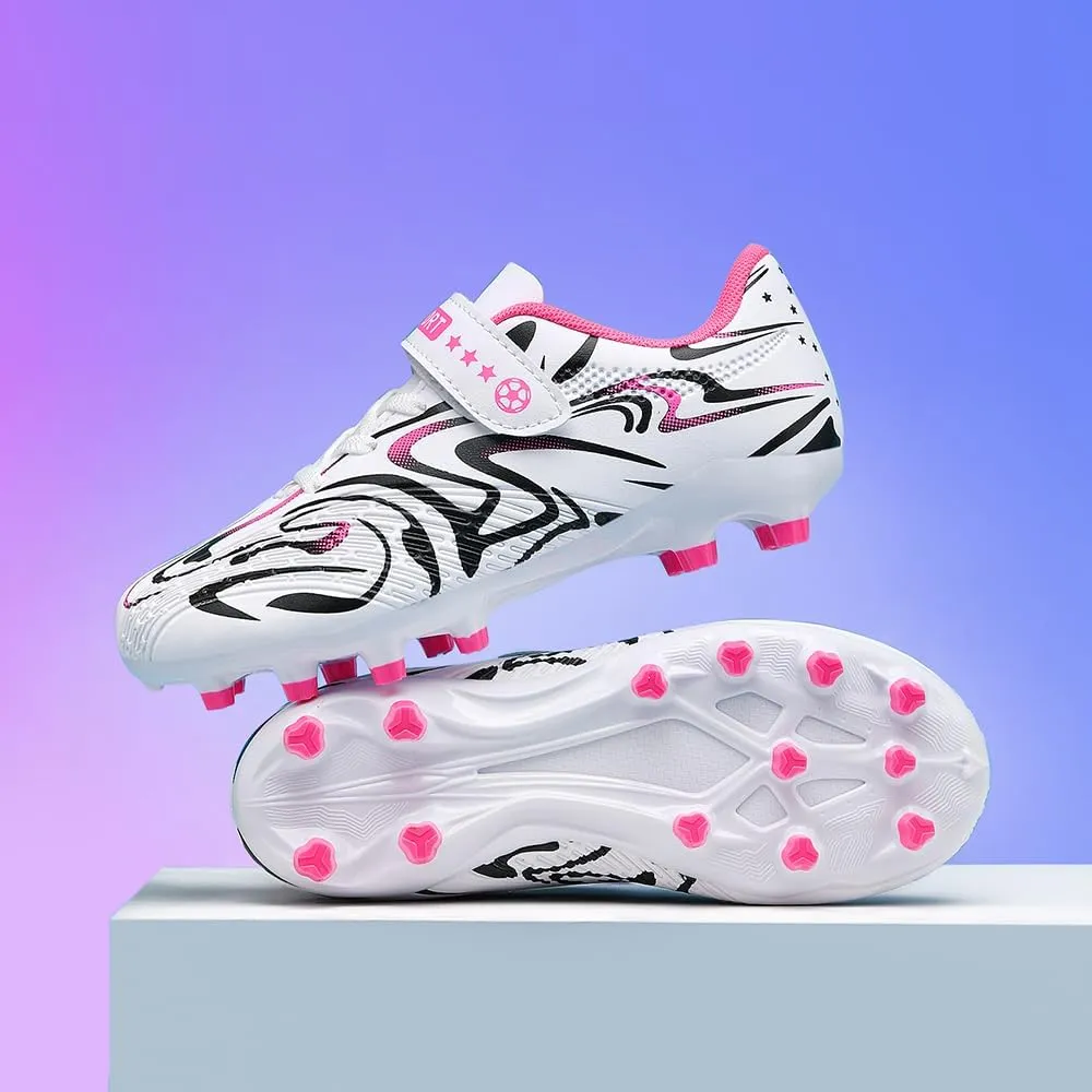 Soccer Cleats for Boys & Girls ?C Youth Lightweight Football Shoes for Kids ?C Indoor/Outdoor Athletic Training, Running, and Soccer ?C Non-Slip Comfortable Kids Cleats