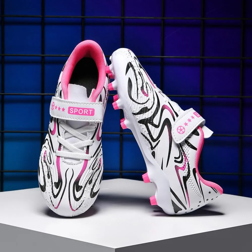 Soccer Cleats for Boys & Girls ?C Youth Lightweight Football Shoes for Kids ?C Indoor/Outdoor Athletic Training, Running, and Soccer ?C Non-Slip Comfortable Kids Cleats