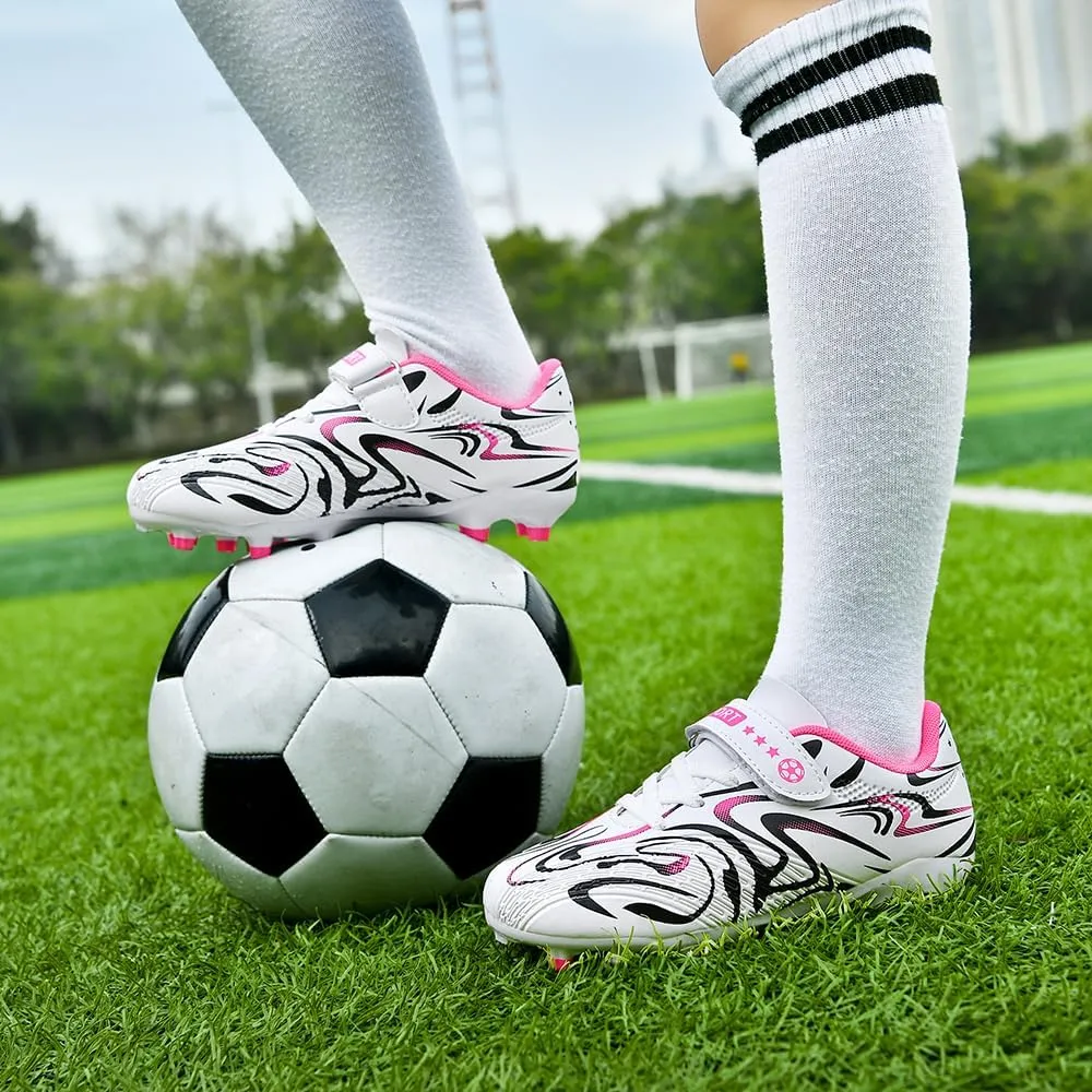 Soccer Cleats for Boys & Girls ?C Youth Lightweight Football Shoes for Kids ?C Indoor/Outdoor Athletic Training, Running, and Soccer ?C Non-Slip Comfortable Kids Cleats