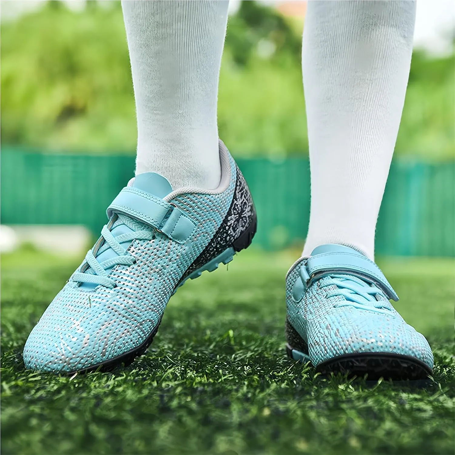 Soccer Cleats for Kids Turf Soccer Shoes Indoor Boys Girls Football Shoes Youth TF AG Artificial Ground Trainning Athletic Sneakers Outdoor