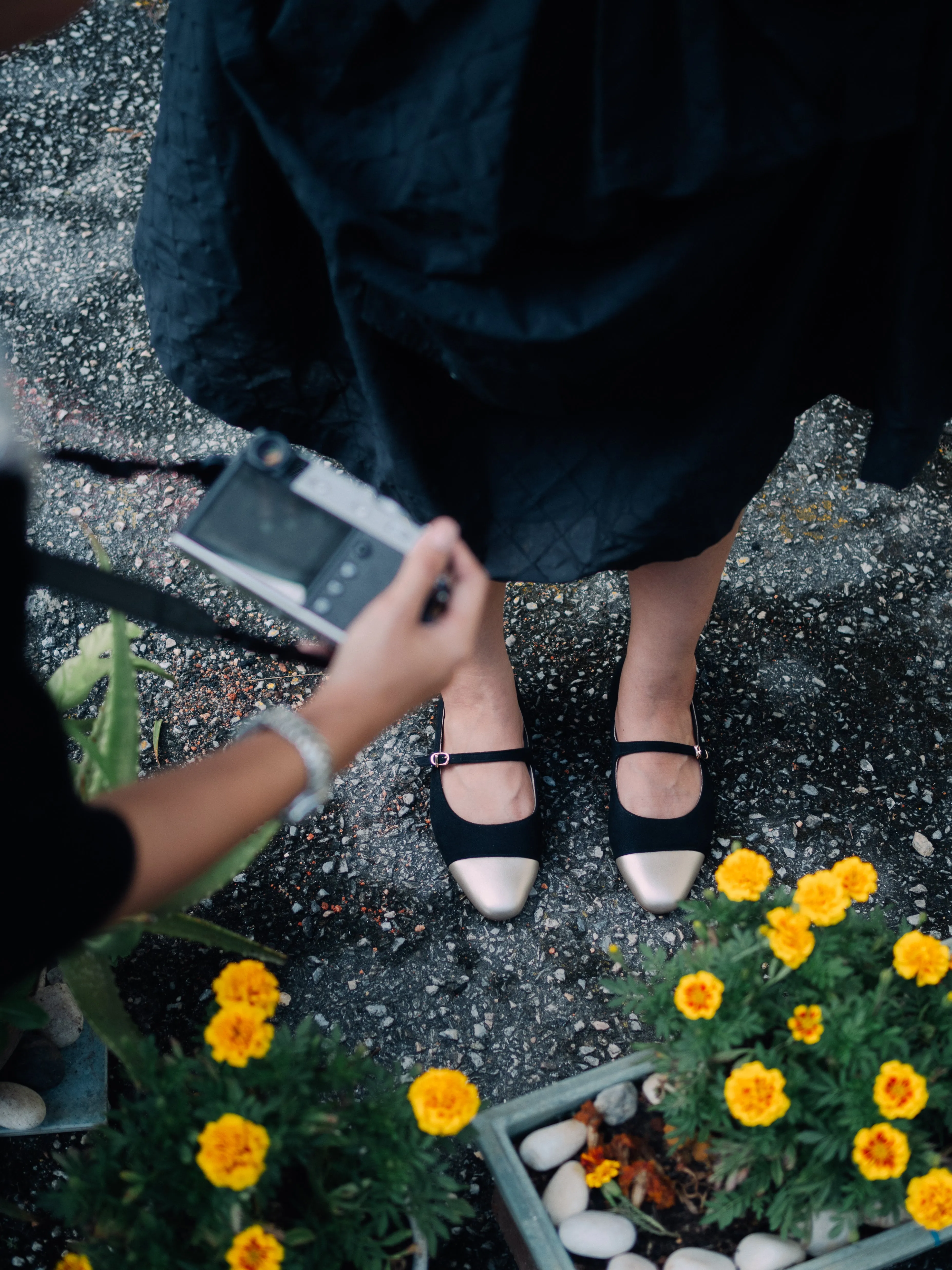 Sunny Mary Jane Flat Loafers (Black Suede)