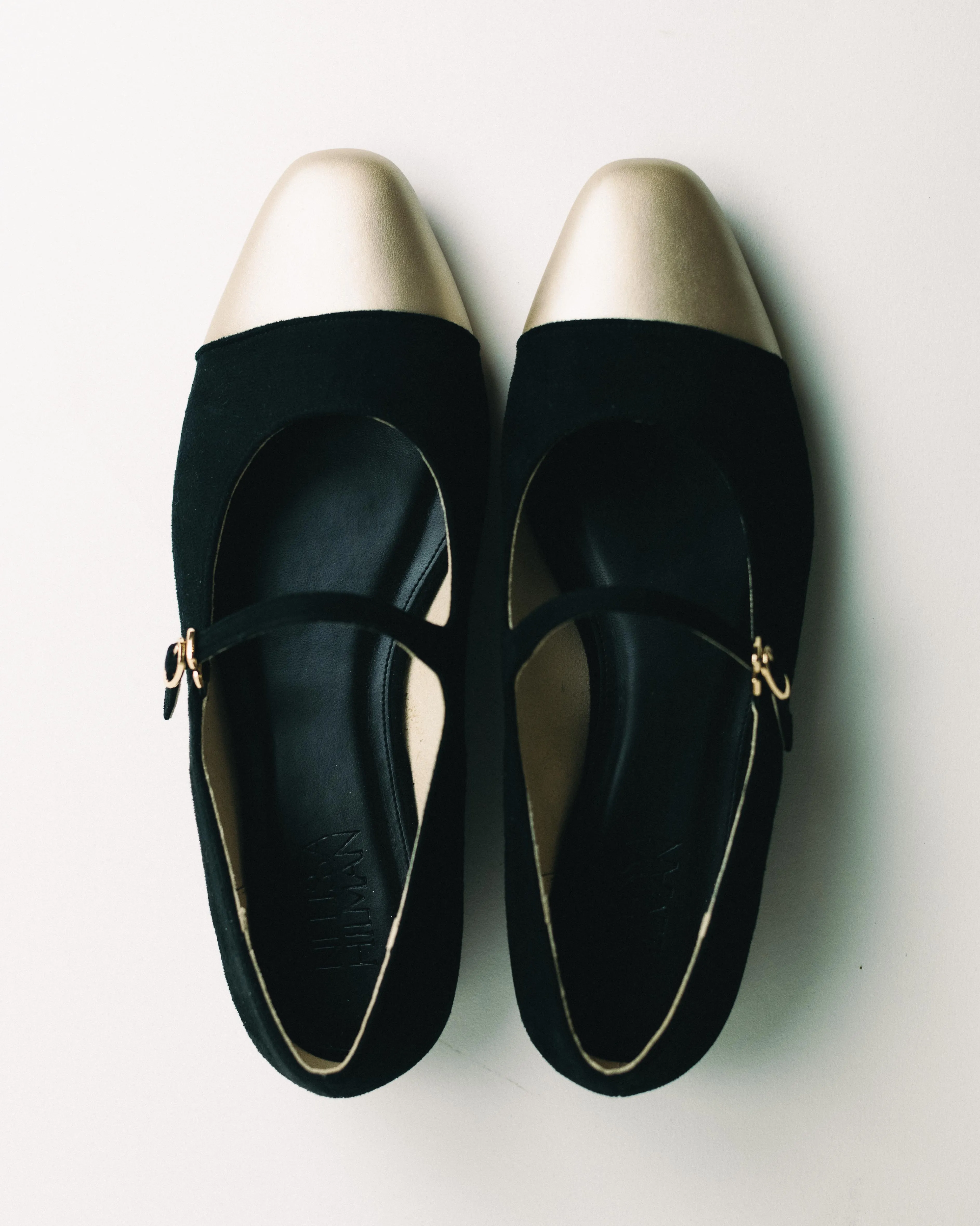 Sunny Mary Jane Flat Loafers (Black Suede)