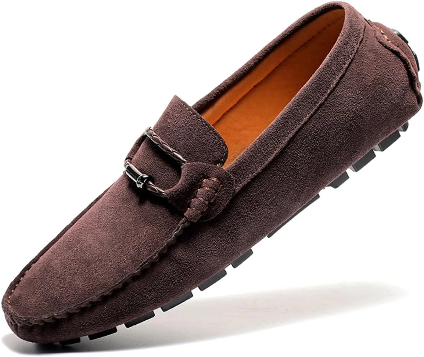 TangDao Men??s Loafers Slip On Shoes, Suede Cowhide Moccasins Boat Shoes, Casual Walking Driving Shoes for Spring Autumn