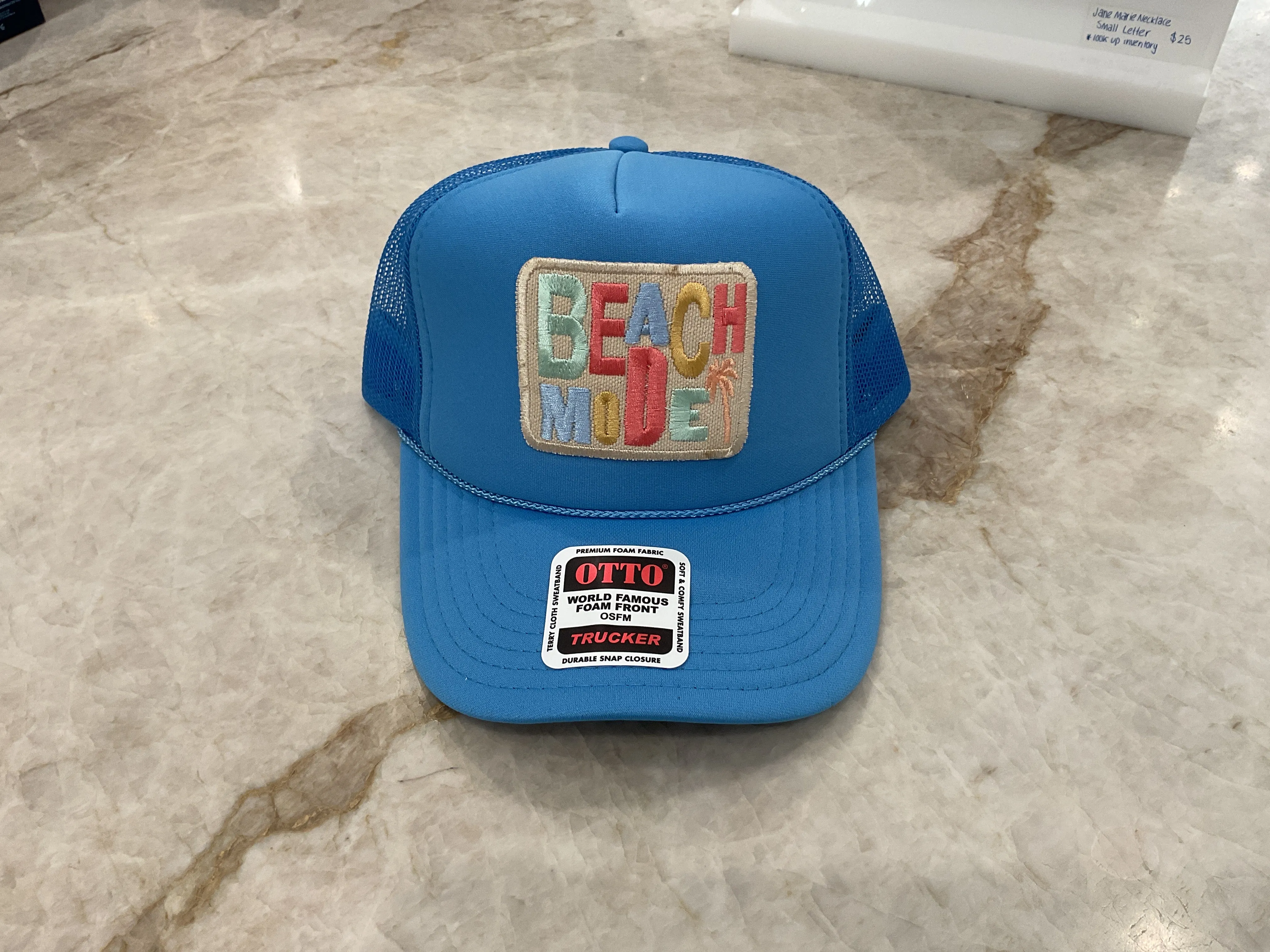 Trucker Hat - Beach Mode All Light Blue