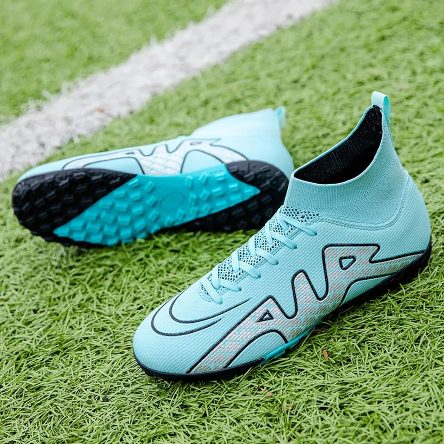 Turf Football Cleats Professional, Soccer Cleats Lightweight for Big Boys, Comfortable Ground Sport Training
