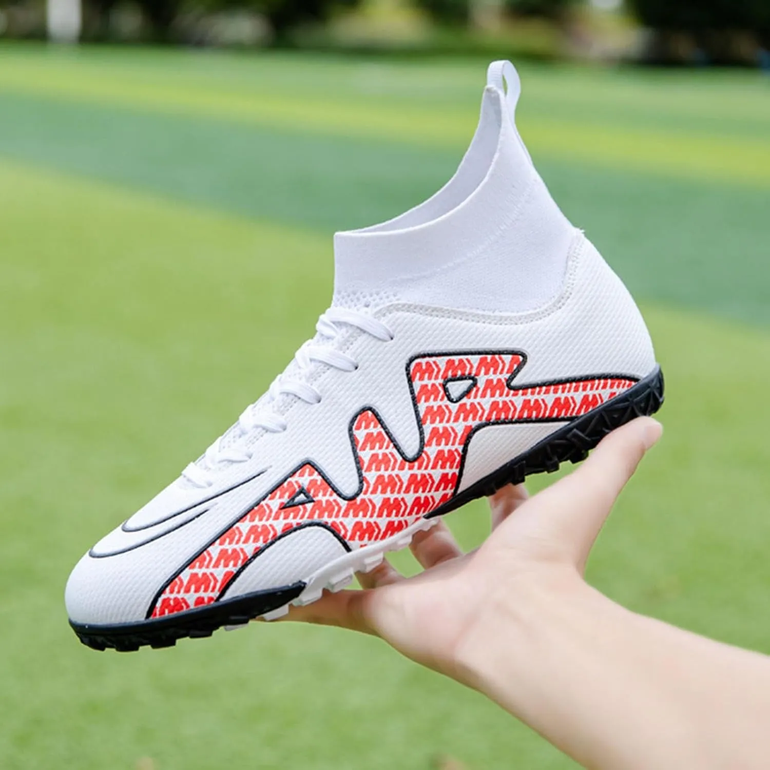Turf Football Cleats Professional, Soccer Cleats Lightweight for Big Boys, Comfortable Ground Sport Training
