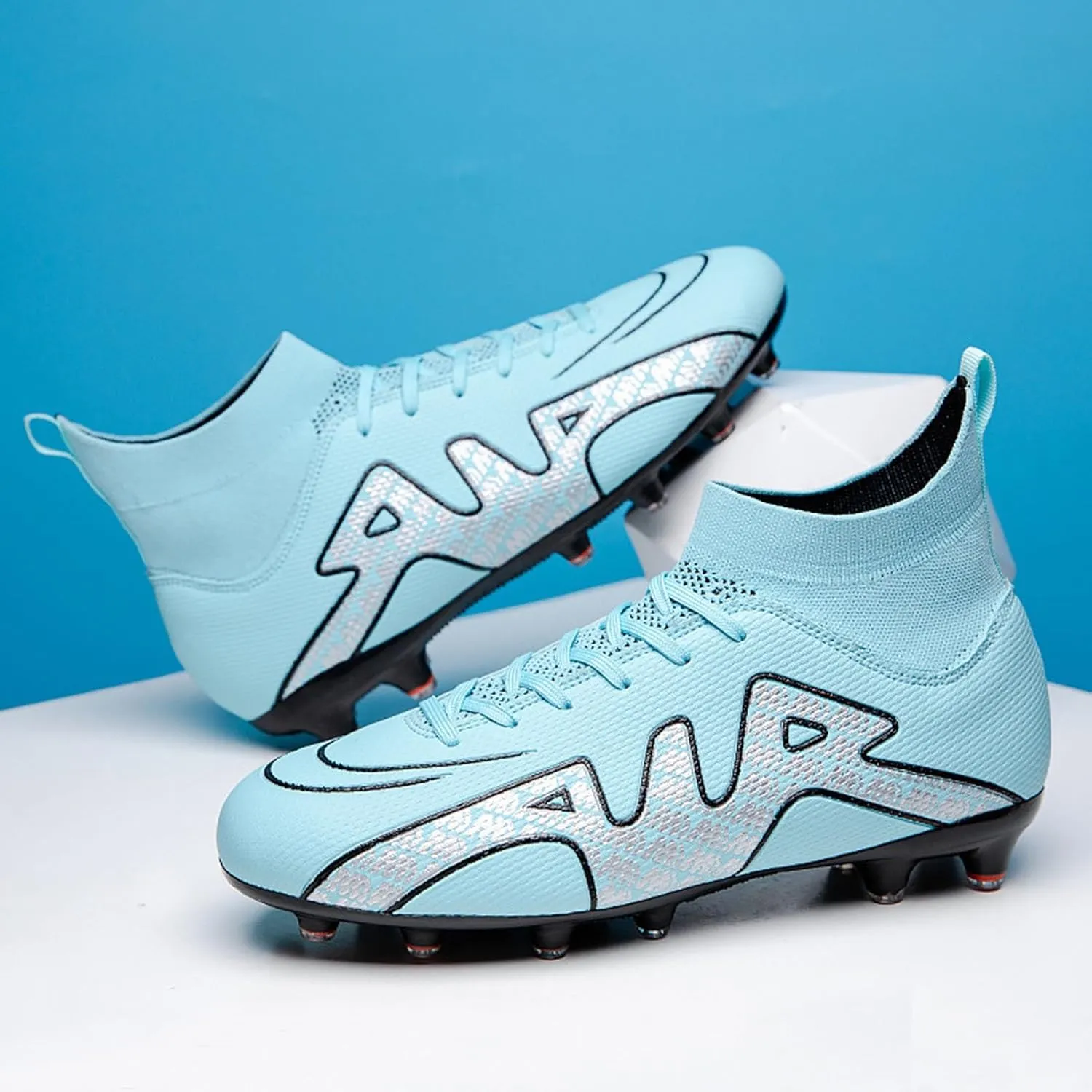Turf Football Cleats Professional, Soccer Cleats Lightweight for Big Boys, Comfortable Ground Sport Training