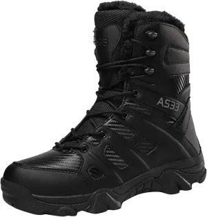 Winter Boots for Teen Boys, Waterproof Hiking Boots Warm Ankle Booties Winter Work Boots for Men Work Boots for Women