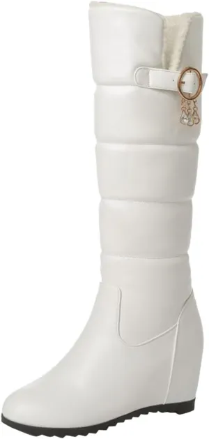 Winter Boots for Women Waterproof Fuzzy Boots Waterproof Duck Shoes Lightweight Outdoor Work Boots Womens Work Boots