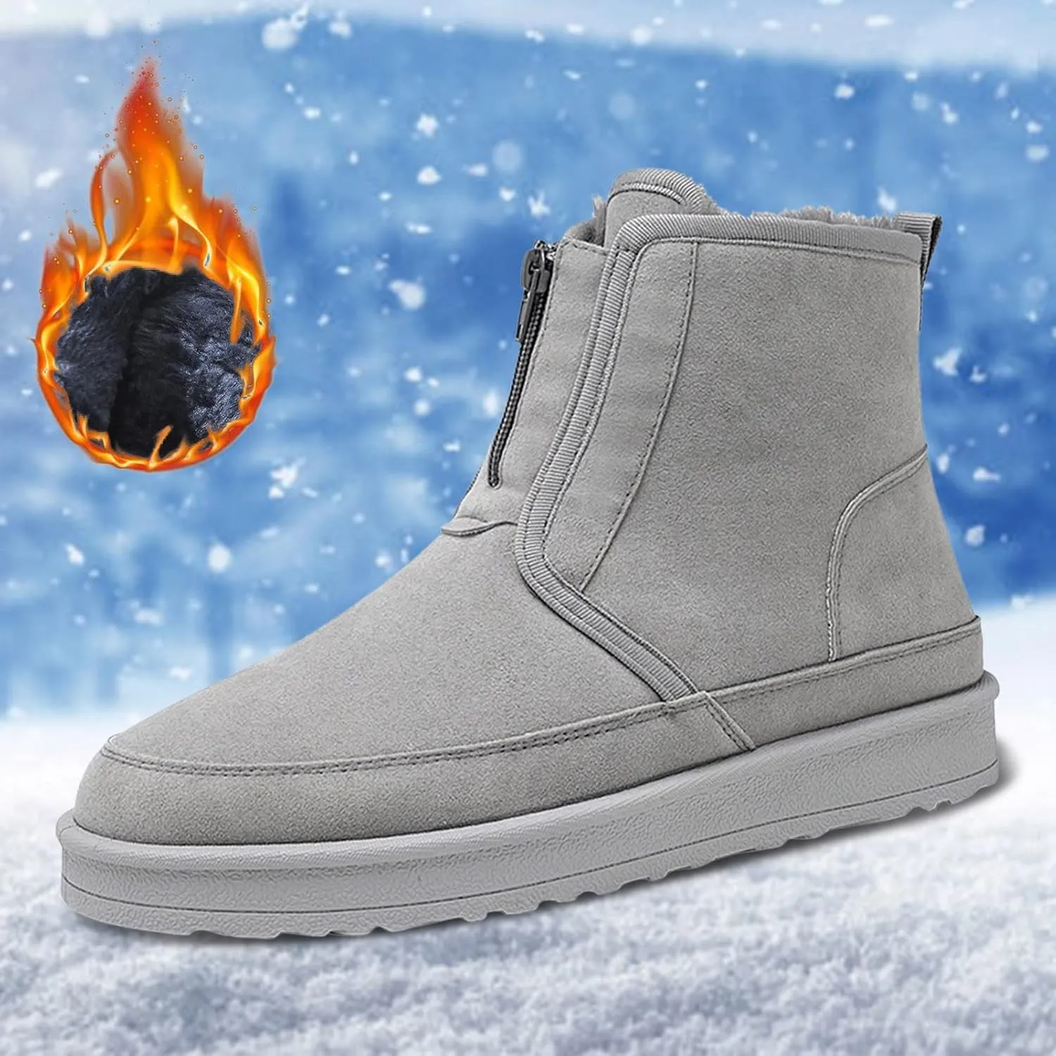 Winter Boots for Women Waterproof Slip ons Women's Winter Boots Waterproof Womens Winter Boots Size 10 Wide Width Women's Winter Booties Slippers Botas Nieve Largas