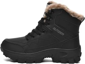Winter Snow Hiking Work Boots For Men,Men'S Winter Work Boots,Waterproof Boots,Warm Casual Shoes.