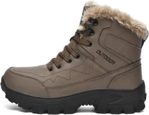Winter Snow Hiking Work Boots For Men,Men'S Winter Work Boots,Waterproof Boots,Warm Casual Shoes.