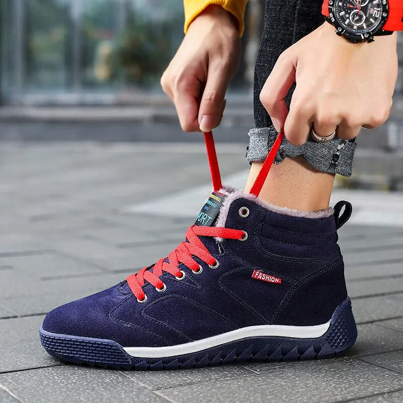 Winter Winter Warm Plush Lace-Up Ankle Boots