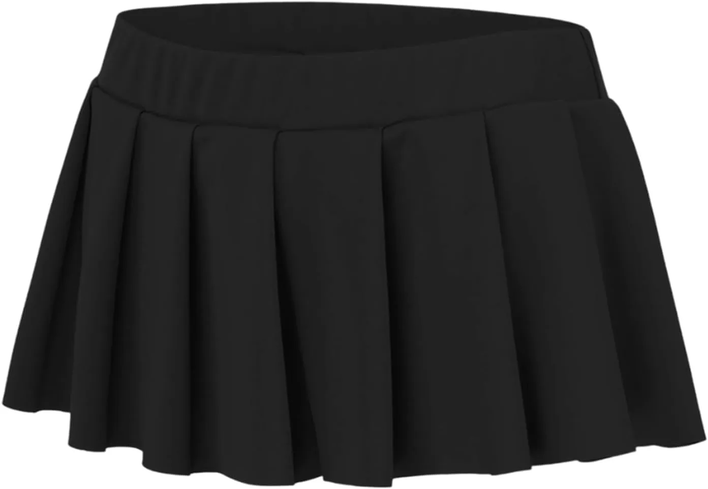 Women Sexy Role Play Pleated Mini Skirt Ruffle Lingerie for Schoolgirl Silk Midi Skirt