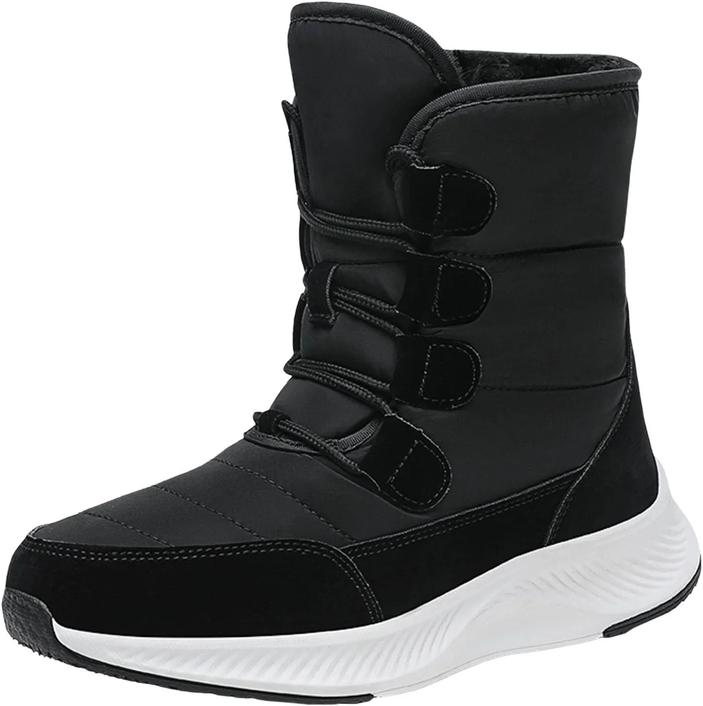 Women Snow Boots Waterproof Insulated Fur Boots Work Duck Shoes Comfortable Furry Fluffy Short Snow Boot Womens Work Boots