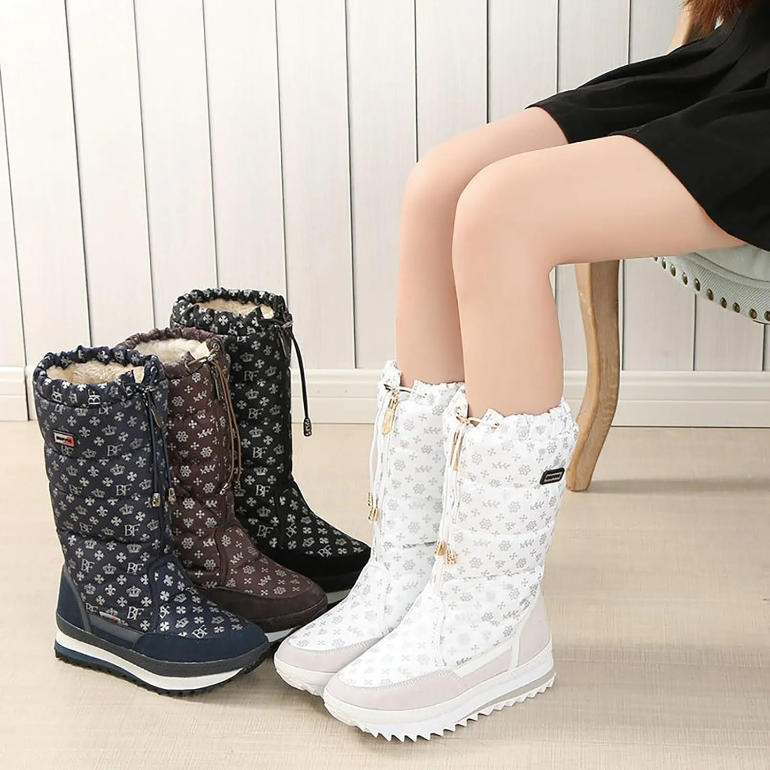 Women Winter Boots Waterproof Boots Athletic Ankle Shoes Work Lightweight Hiking Boot Womens Work Boots