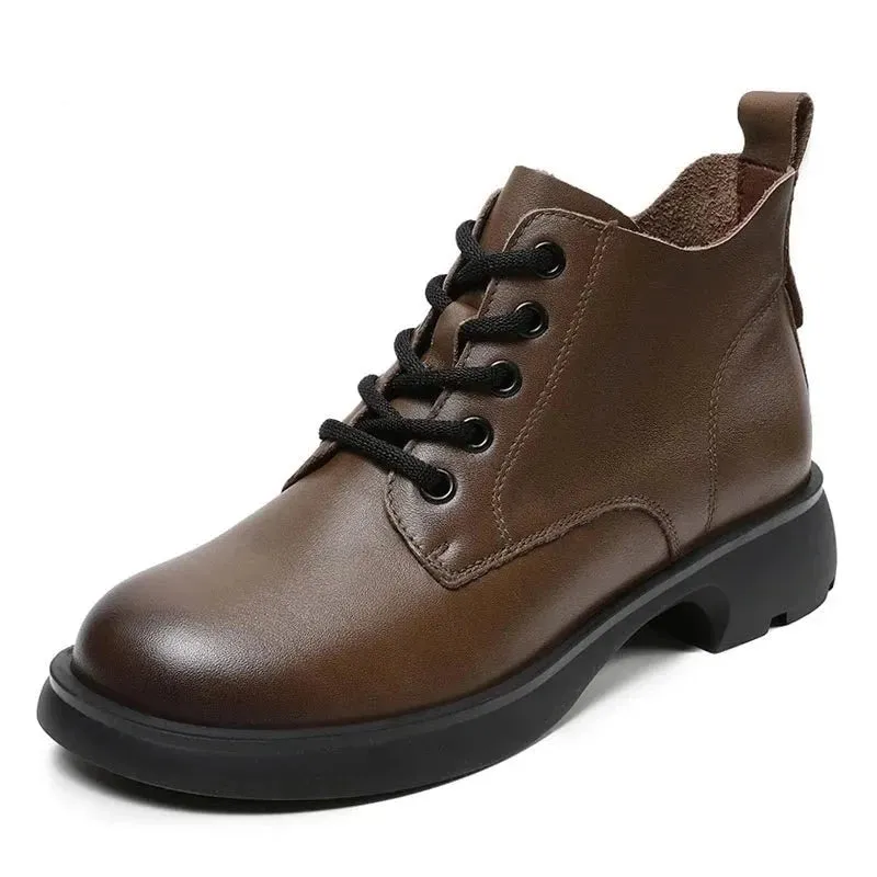 Women's Boots in Genuine Leather - Louise