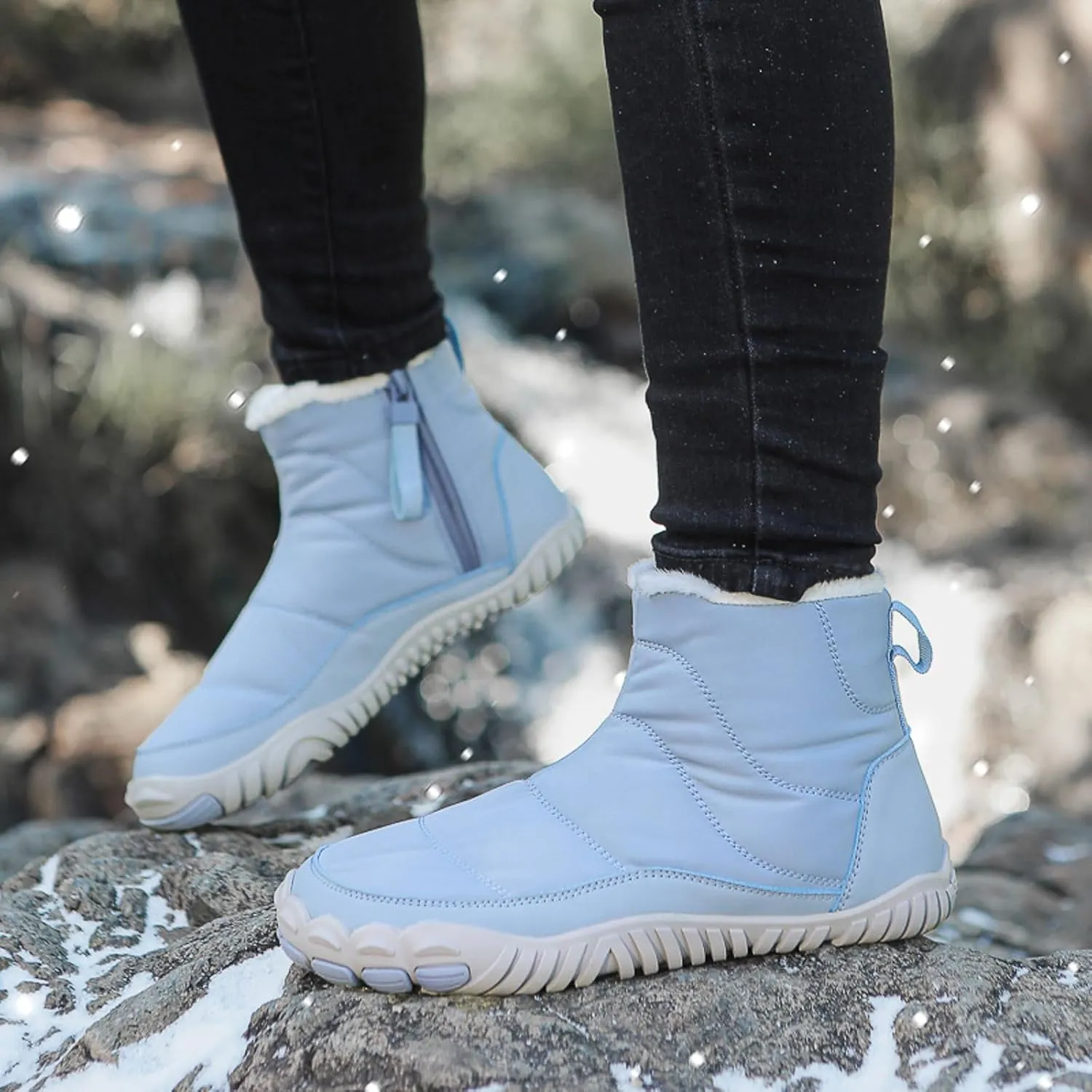 Womens Mens Winter Boots, Waterproof Snow Boots Comfortable Duck Shoes Outdoor Work Boots Womens Work Boots