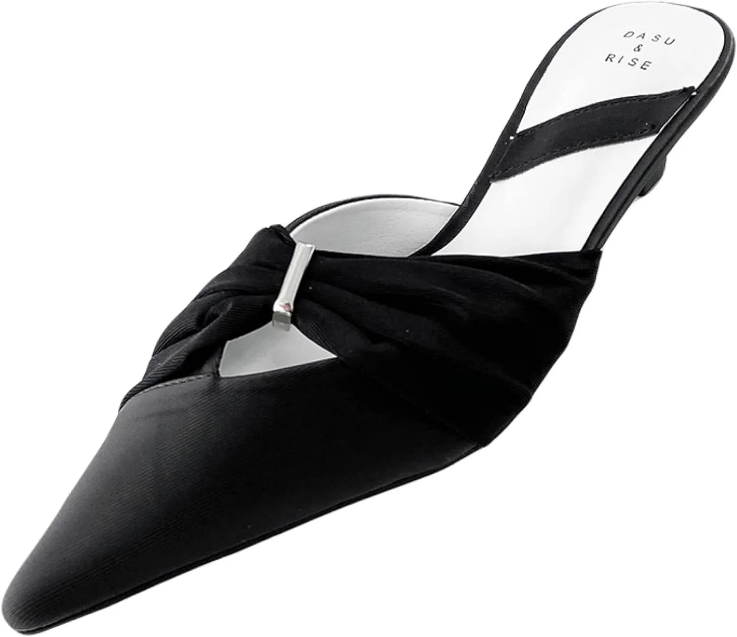 Women's Mule Sandals Casual Pointed Kitten and Girl Backless Loafers Outdoor Mule Slippers