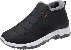 Womens Snow Boots Waterproof Wide Width Womens Winter Boots Slip ons Fur Lined Womens Wide Calf Snow Boots Slip Resistant Snow Boots for Women Waterproof Womens Boots