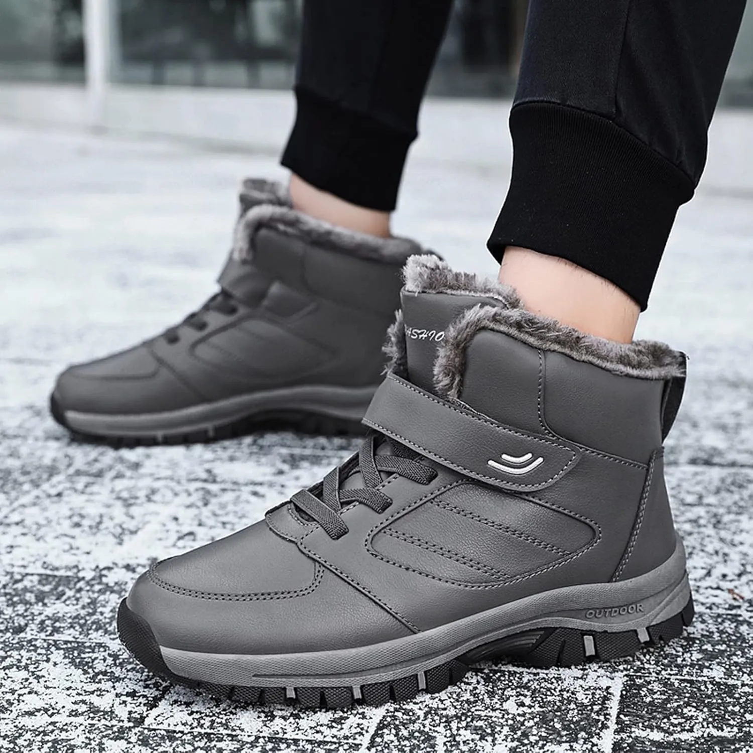 Womens Waterproof Snow Boots Size 8.5 Womens Winter Boots Fur Lined Slip ons Women's Leather Winter Ankle Boots Winter Boots for Women Wide Width Women's Tall Winter Dress Boots