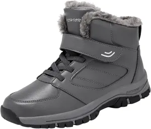 Womens Waterproof Snow Boots Size 8.5 Womens Winter Boots Fur Lined Slip ons Women's Leather Winter Ankle Boots Winter Boots for Women Wide Width Women's Tall Winter Dress Boots
