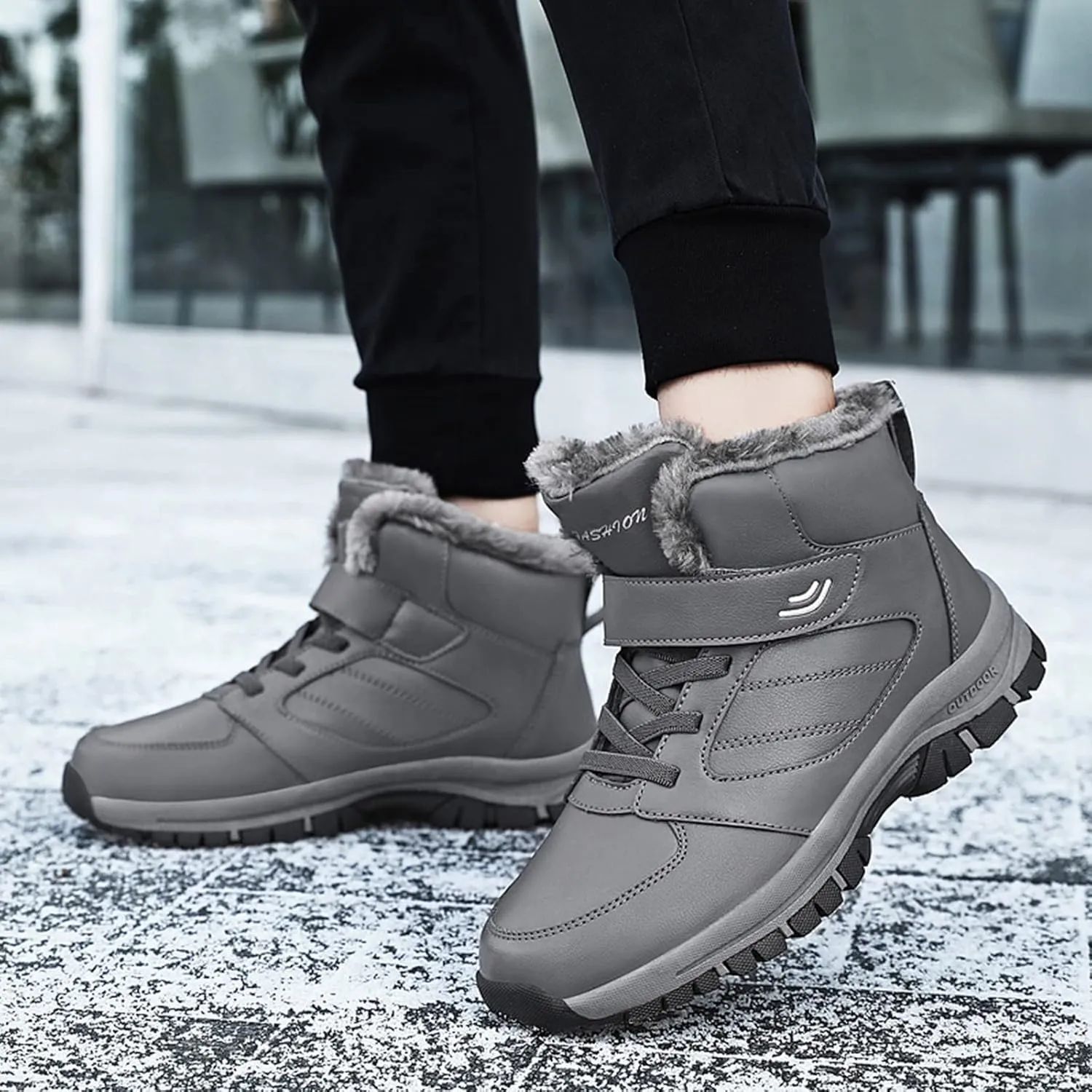 Womens Waterproof Snow Boots Size 8.5 Womens Winter Boots Fur Lined Slip ons Women's Leather Winter Ankle Boots Winter Boots for Women Wide Width Women's Tall Winter Dress Boots