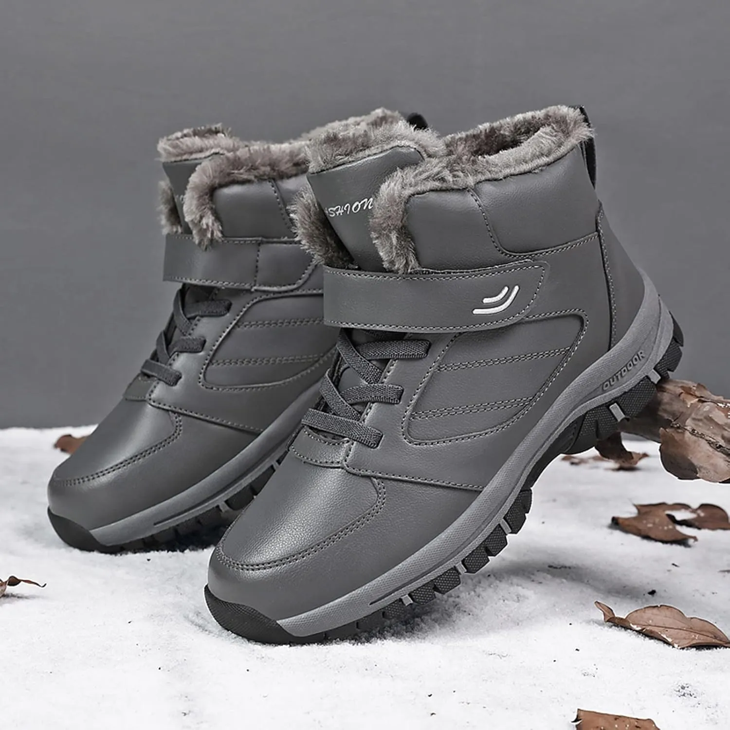 Womens Waterproof Snow Boots Size 8.5 Womens Winter Boots Fur Lined Slip ons Women's Leather Winter Ankle Boots Winter Boots for Women Wide Width Women's Tall Winter Dress Boots