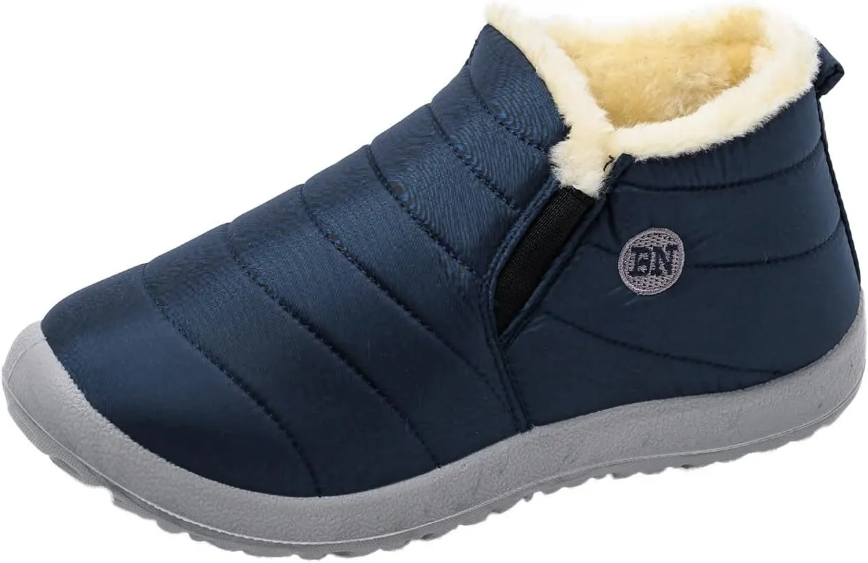 Womens Wide Size 10.5 Snow Boots Women's Winter Boots Wide Width Waterproof Winter Boots for Women Slip ons Outdoor Waterproof Rubber Boots for Women Snow Shoes for Women Slip on