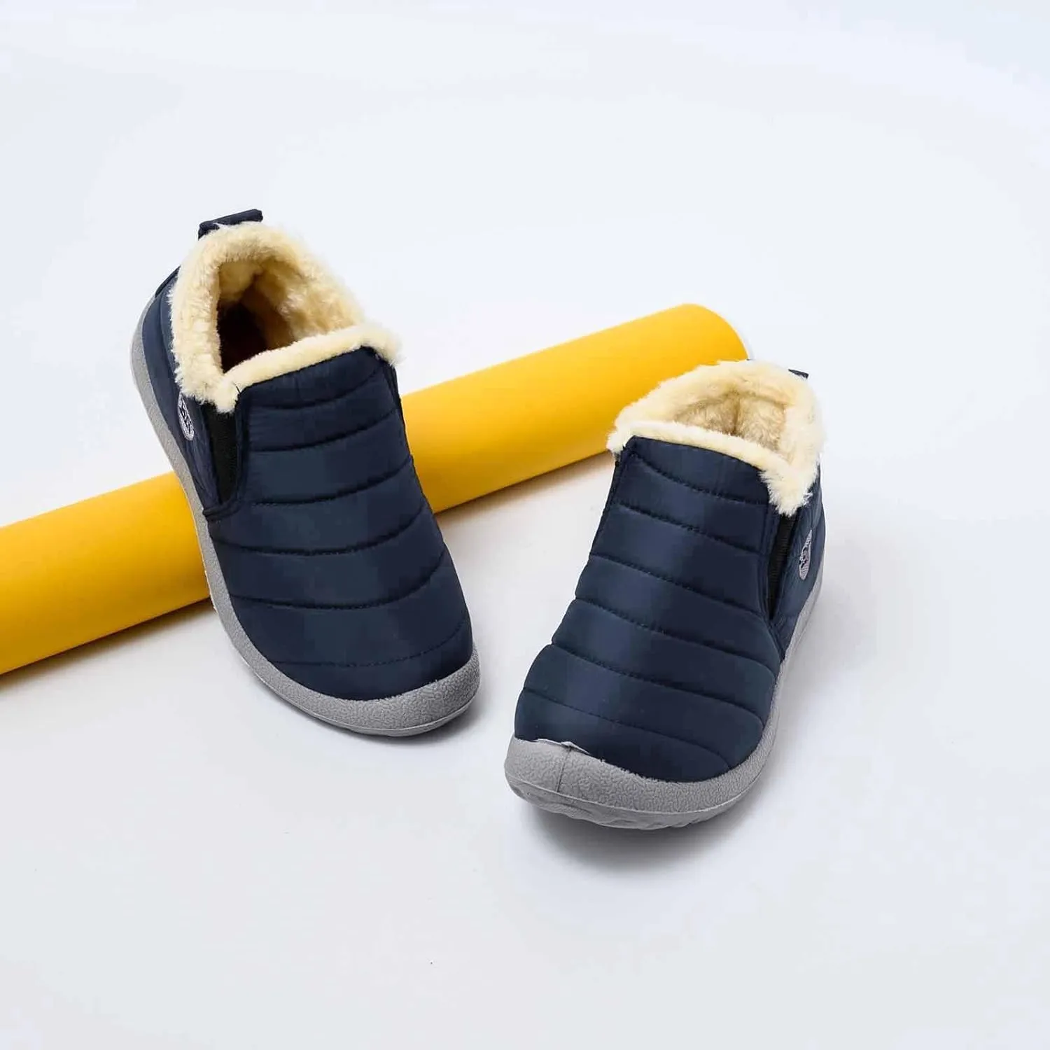 Womens Wide Size 10.5 Snow Boots Women's Winter Boots Wide Width Waterproof Winter Boots for Women Slip ons Outdoor Waterproof Rubber Boots for Women Snow Shoes for Women Slip on