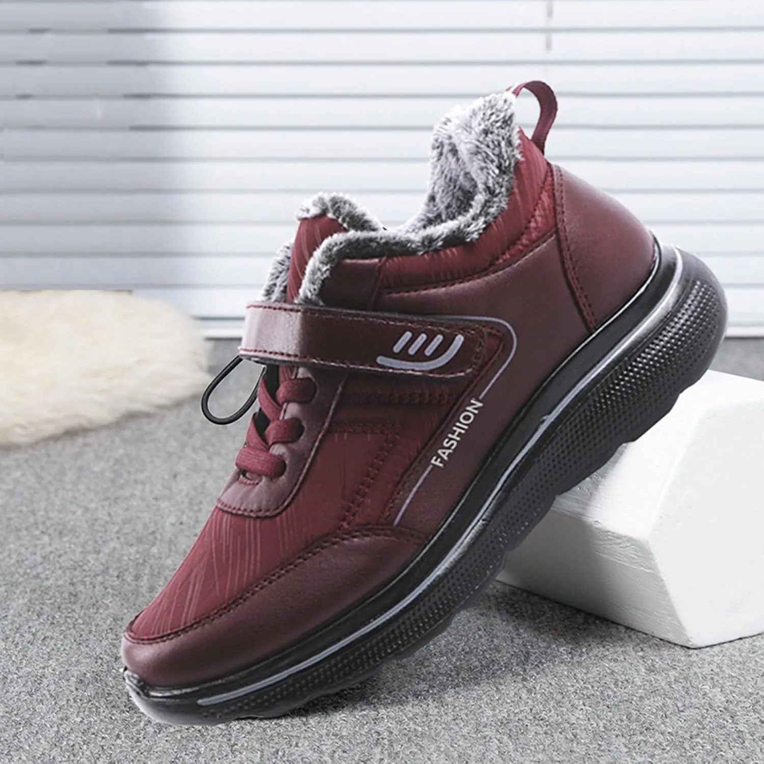 Work Boots for Men Slip On Hiking Sneakers Comfortable Warm Womens Working Shoes Business Casual Outdoor Botas Waterproof Soft Toe Work Hike Grounded Footwear