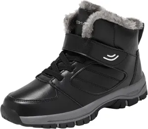 Work Boots for Men Slip On Hiking Sneakers Shoes Warm Working Shoes for Women Waterproof Waterproof Outdoor Shoes Leather Comfortable Hike Grounded Footwear