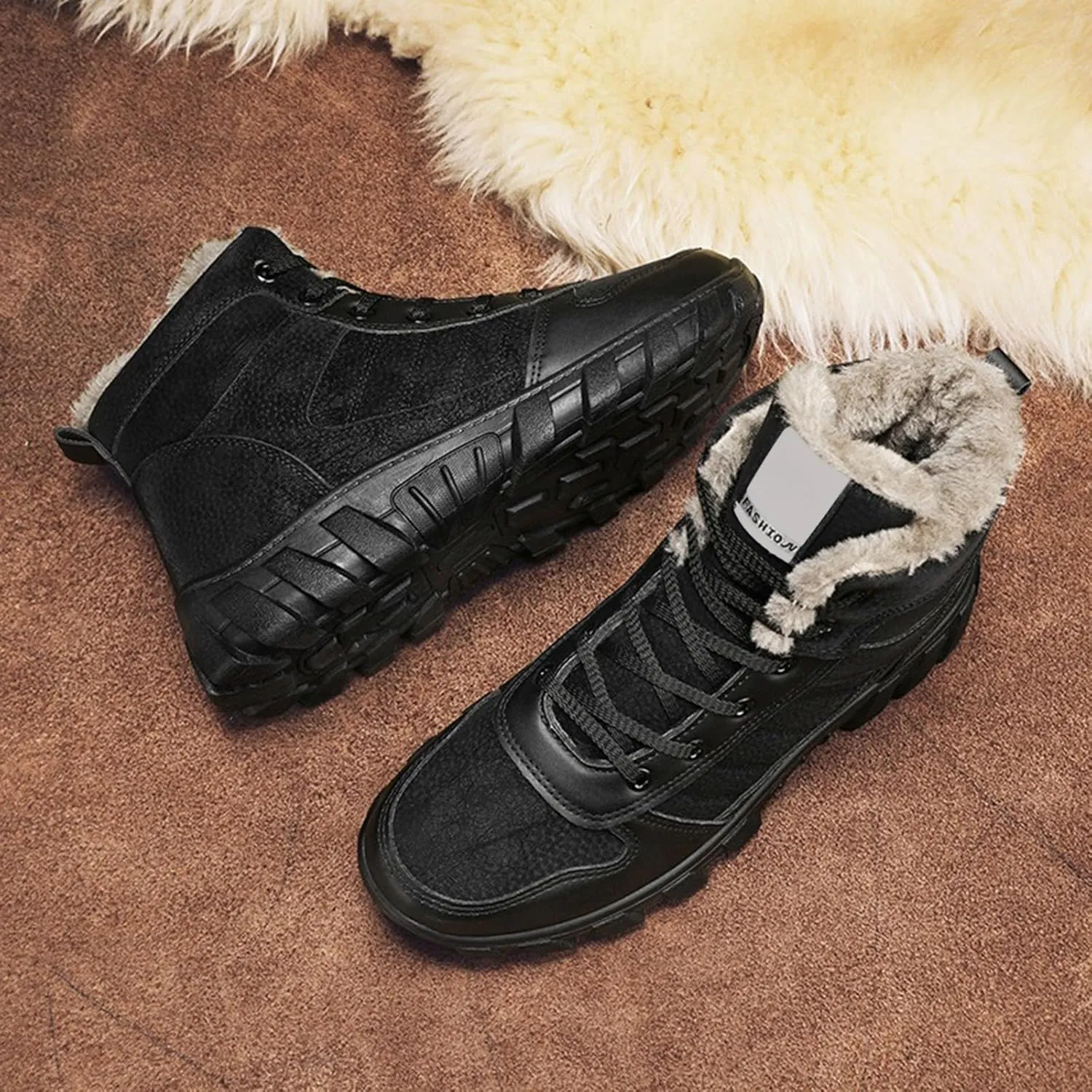 Work Boots for Men Steel Toe Hiking Sneakers Boot with Comfort Women Working Shoes Food Service Waterproof Platform Shoes Work Hike Grounded Footwear