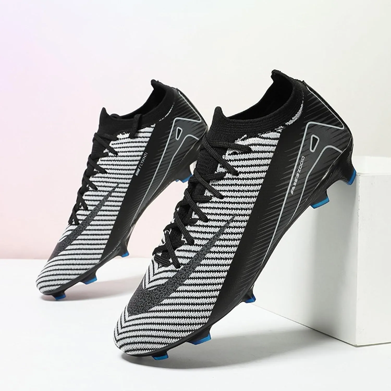 Youth Soccer Cleats Athletic Lightweight, Football Cleats Professional Turf Training, Comfortable Lace Up Sneaker