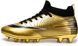 Youth Soccer Cleats,Outdoor Indoor Fg/Ag Football Cleats Men,Comfortable Breathable Turf Kids Soccer Cleats,Lightweight Non-Slip,for Athletics