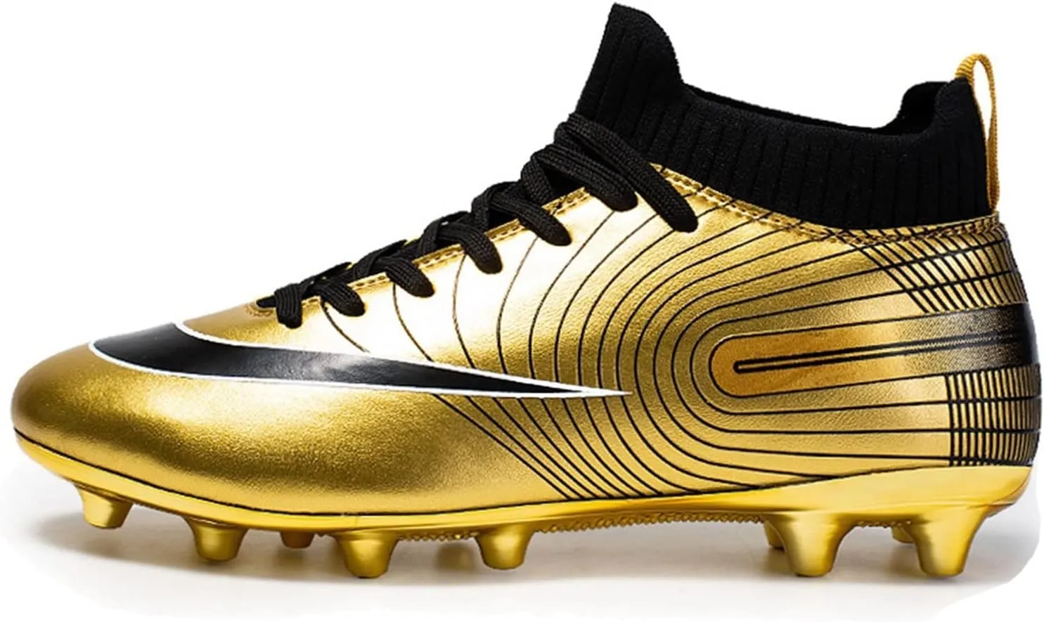 Youth Soccer Cleats,Outdoor Indoor Fg/Ag Football Cleats Men,Comfortable Breathable Turf Kids Soccer Cleats,Lightweight Non-Slip,for Athletics