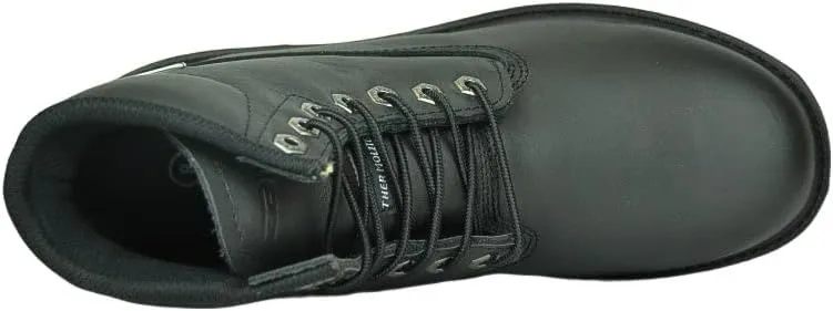 ZANCO MEN'S 6" WATERPROOF LEATHER WORK BOOTS/CONSTRUCTION BOOTS/OUTDOOR HIKING BOOTS WITH LIGHTWEIGHT FLEXIBLE OUTSOLE