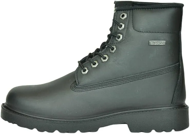 ZANCO MEN'S 6" WATERPROOF LEATHER WORK BOOTS/CONSTRUCTION BOOTS/OUTDOOR HIKING BOOTS WITH LIGHTWEIGHT FLEXIBLE OUTSOLE