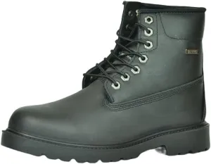 ZANCO MEN'S 6" WATERPROOF LEATHER WORK BOOTS/CONSTRUCTION BOOTS/OUTDOOR HIKING BOOTS WITH LIGHTWEIGHT FLEXIBLE OUTSOLE